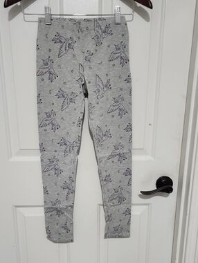 Gray Unicorn Print Girls' Leggings